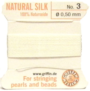 White 3 Griffin Silk